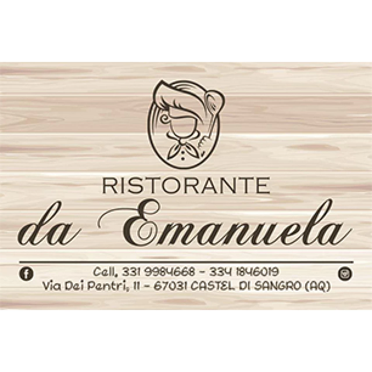 Banner Ristorante da Emanuela Castel Di Sangro 306 per 306 pixel
